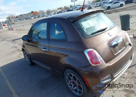 2012 Fiat 500 Sport from USA, damaged, VIN 3C3CFFBR5CT149137